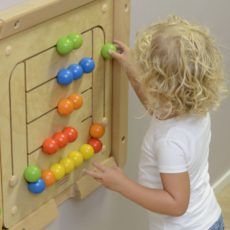 Tablica Cienna Edukacyjna Labirynt Koraliki Montessori Kapitan Kredka