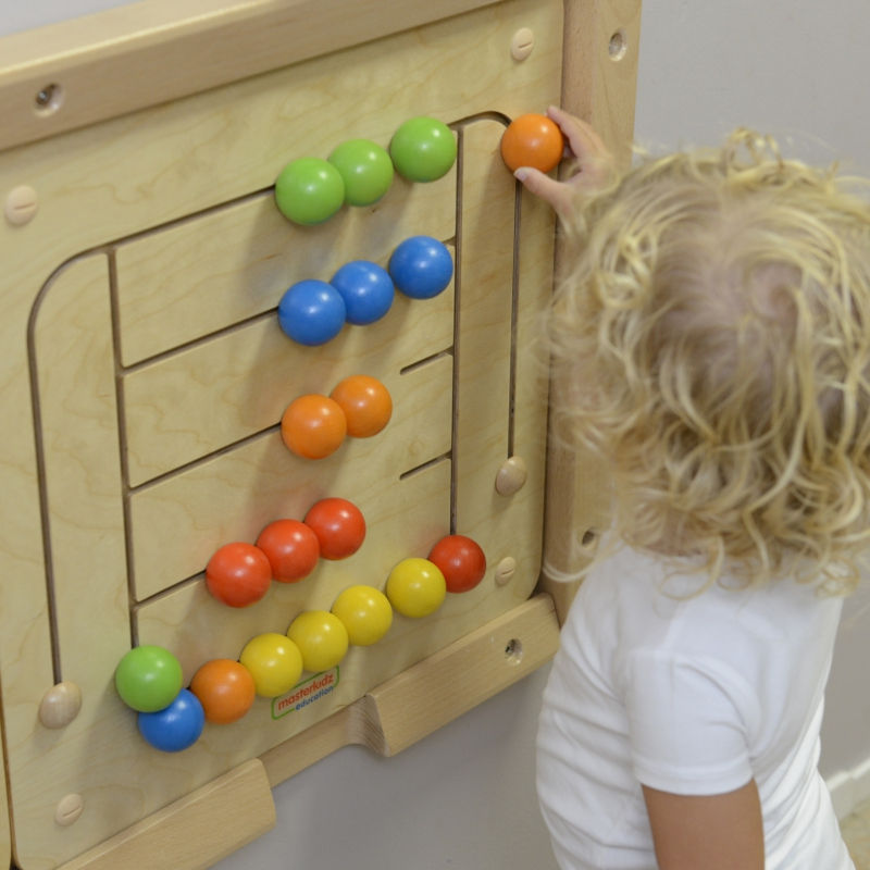 Tablica Cienna Edukacyjna Labirynt Koraliki Montessori Kapitan Kredka